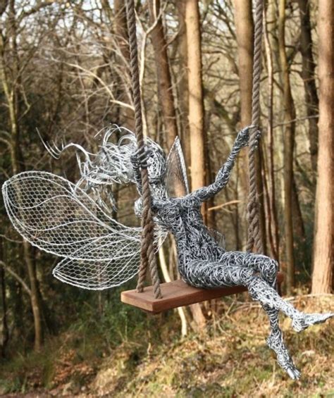 metal fairy garden house|stainless steel fairy sculptures.